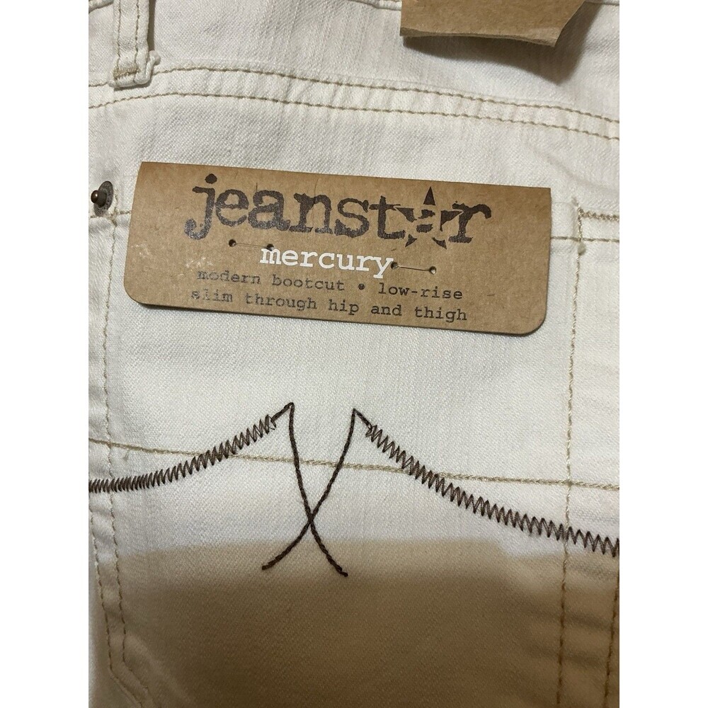 Jeanstar Mercury White Stretch Low Rise Bootcut Jeans Size 12 NWT - Picture 4 of 5